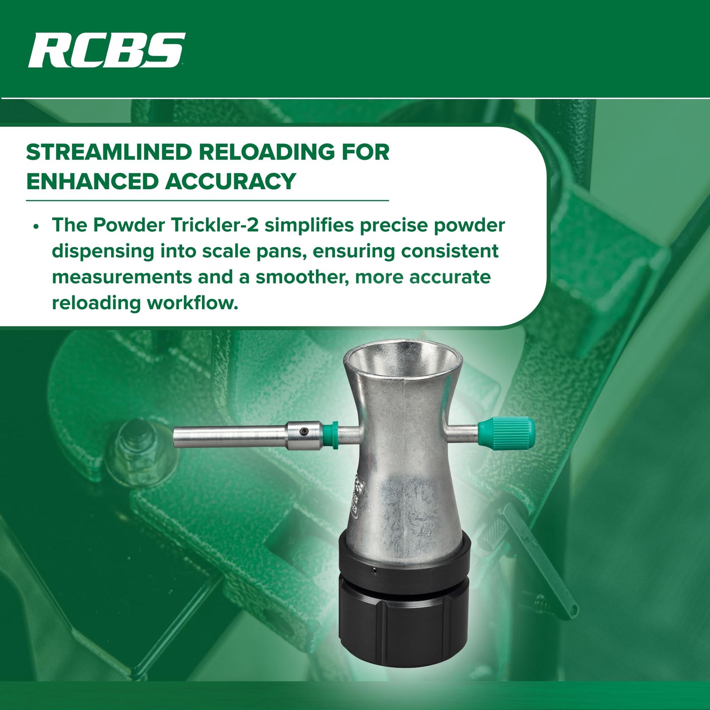 RCBS Powder Trickler - 9089 , Green