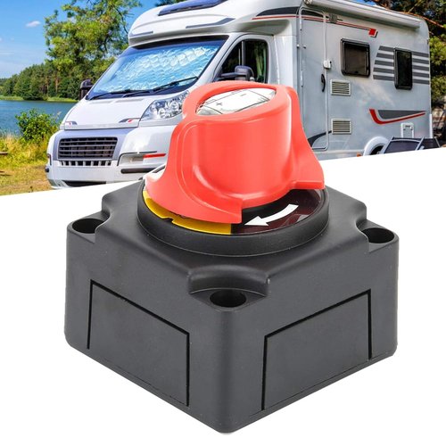 Battery Switch - Skiennix 1000A Heavy-Duty 12V/24V Disconnect Switch | Durable Plastic & Copper Terminals