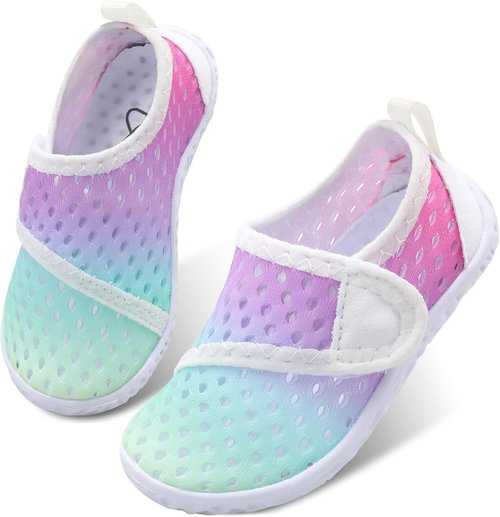 LeIsfIt Toddler Water Shoes - Breathable Quick-Dry Aqua Socks for Boys & Girls | Perfect for Beach & Pool