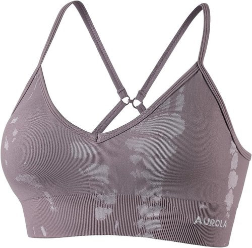 AUROLA Seamless Sports Bra - Backless Padded Strappy Design for Women | Ideal for Gym & Yoga
