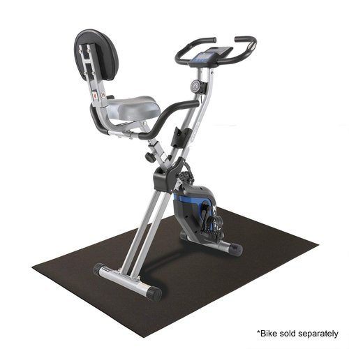 XTERRA Fitness Bike Mat - Equipment/Upright Bike Mat, black, 3' x 4' (10098)