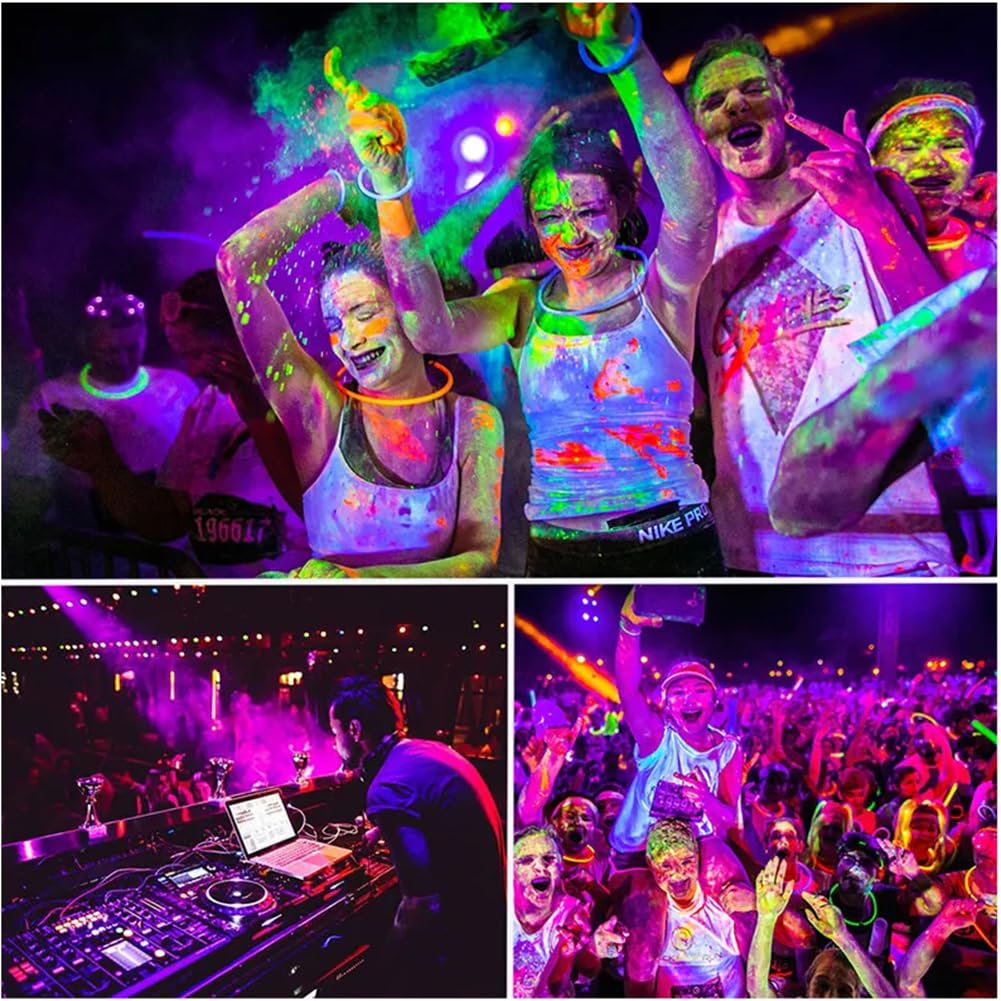 GODUORA 8-Pack LED Black Bulb, A19, UVA 385-400NM, 9W (100W Equivalent), E26 Head, Non-Dimmable, for Halloween Decorations, Glow Parties, Fluorescent Posters