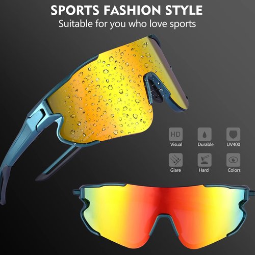 GREENTREEN Polarized Sunglasses for Men Women: Sport Sunglasses UV protection - Lightweight Sun Glasses for Driving Fishing Golf