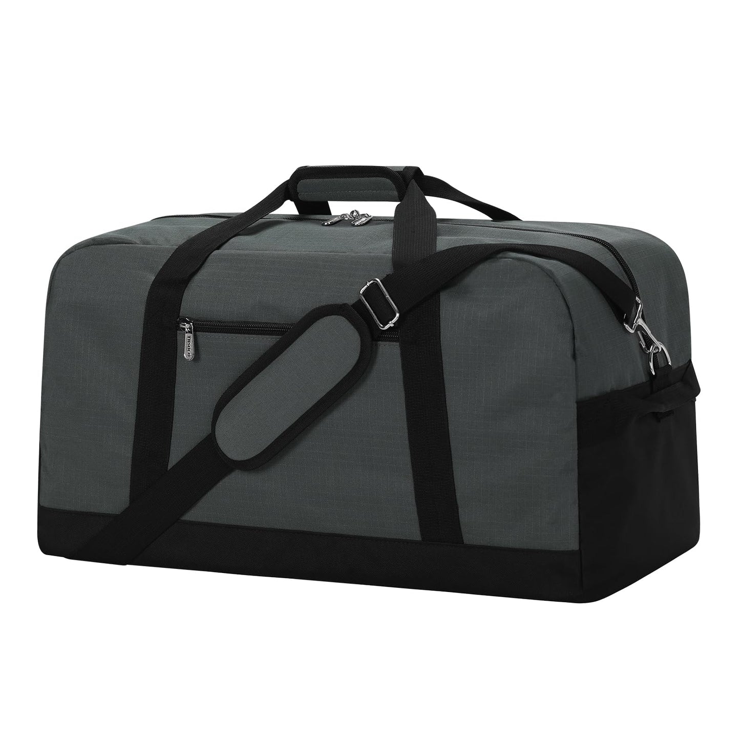 THSOGO 21 inch Gym Bag for Men - 40L Travel Duffel Bag Sport Duffle Bags for Weekend Overnight with Bottom Support (Dark Grey）