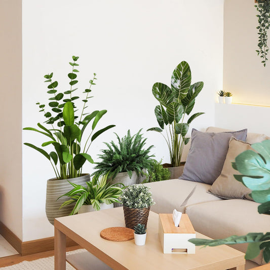 2 Sheets Green Potted Plant Wall Decor Bonsai Vinyl 3D DIY Art Stickers & Murals Removable Floral Wall Decals Peel and Stick for Living Room Bedroom Bathroom Kitchen Office Tropical Wallpaper