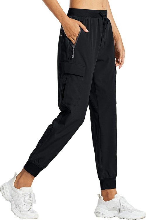 Libin Women's Cargo Joggers - Lightweight Quick-Dry Hiking Pants for Athletic Travel | Casual Comfort