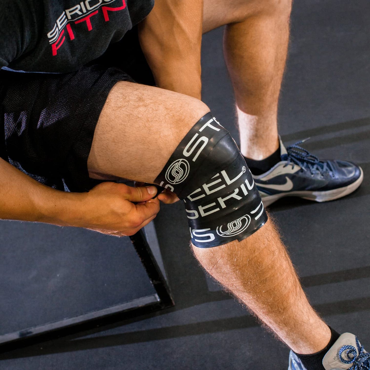 Serious Steel Fitness Black Mobility & Recovery (Floss) Bands Compression Tack & Flossing (Heavy: .051" X 2" x 7')