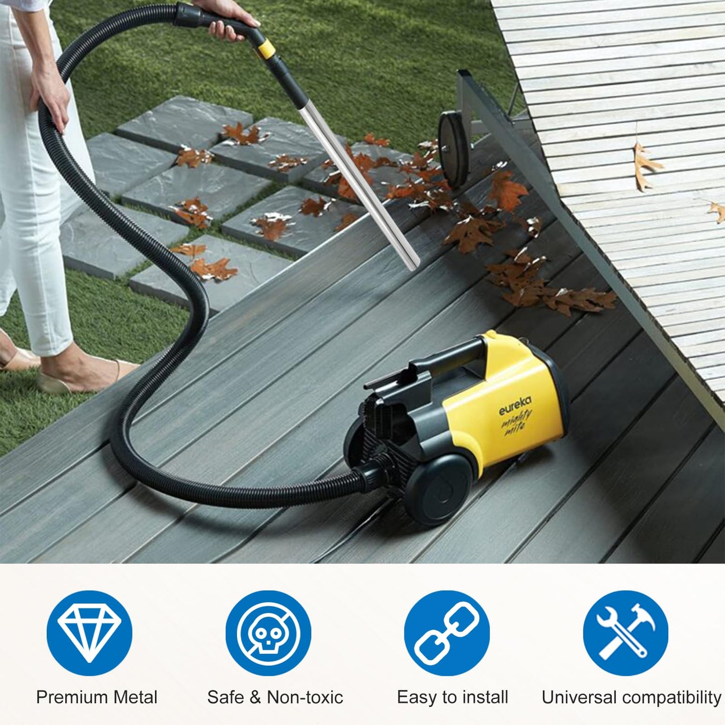 Vacuum Extension Wand Hose for Eureka 3670M 3670 3680 3670G 3670H 3672 3673 3674 3682 Mighty Mite Vacuum Attachments Parts -2Pack