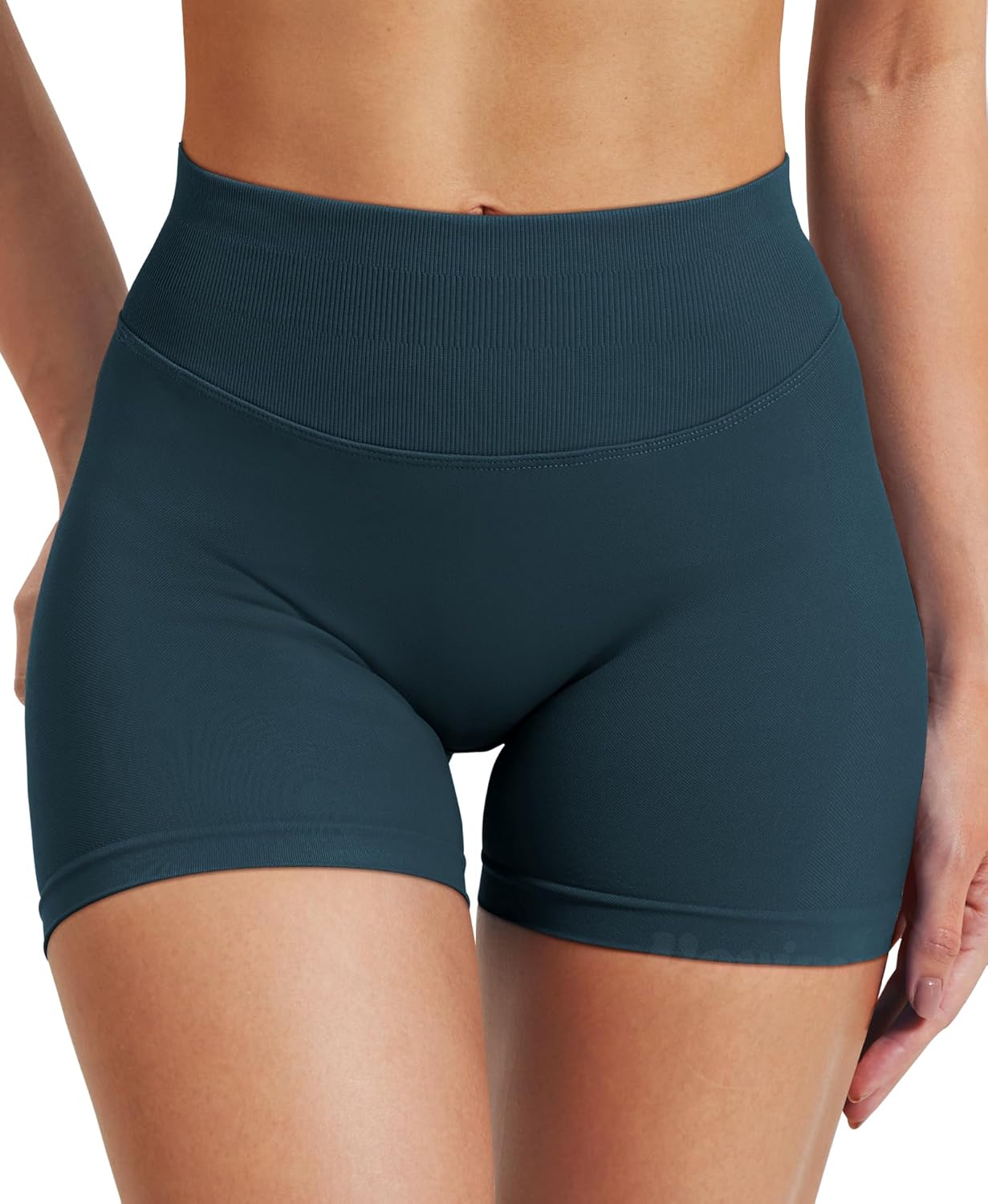 VOYJOY Women's Workout Booty Biker Shorts - Scrunch Butt Lifting Seamless Design | 2.5" to 6" Sizes