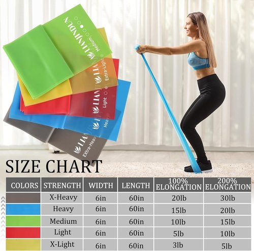 lianjindun 10 Pcs Professional Resistance Bands