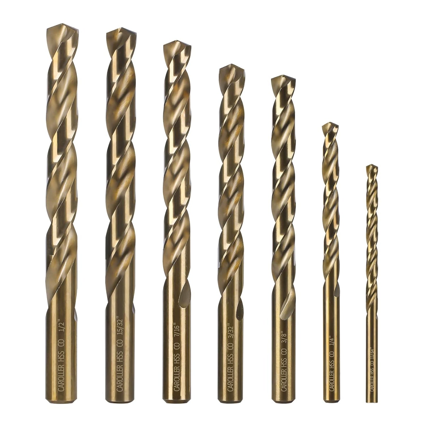 29-Piece High Speed Steel Drill Bit Set with Metal Indexed Case - 135° Tip for Wood, Plastic & Stainless Steel