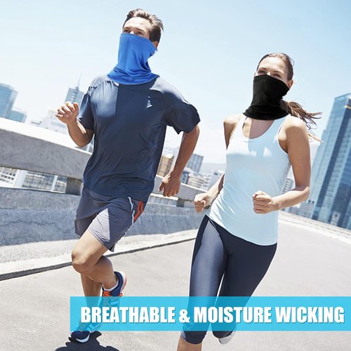 Fivali Neck Gaiter Face Mask - Breathable Cooling Bandana for Dust, Sun & Wind Protection