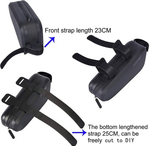 WILD HEART Bike Top Tube Bag Bicycle Front Frame Bag Waterproof Bike Pouch Pack Bike Phone Bag Cycling Accessories Pouch for Mountain Road Bike (Orange)