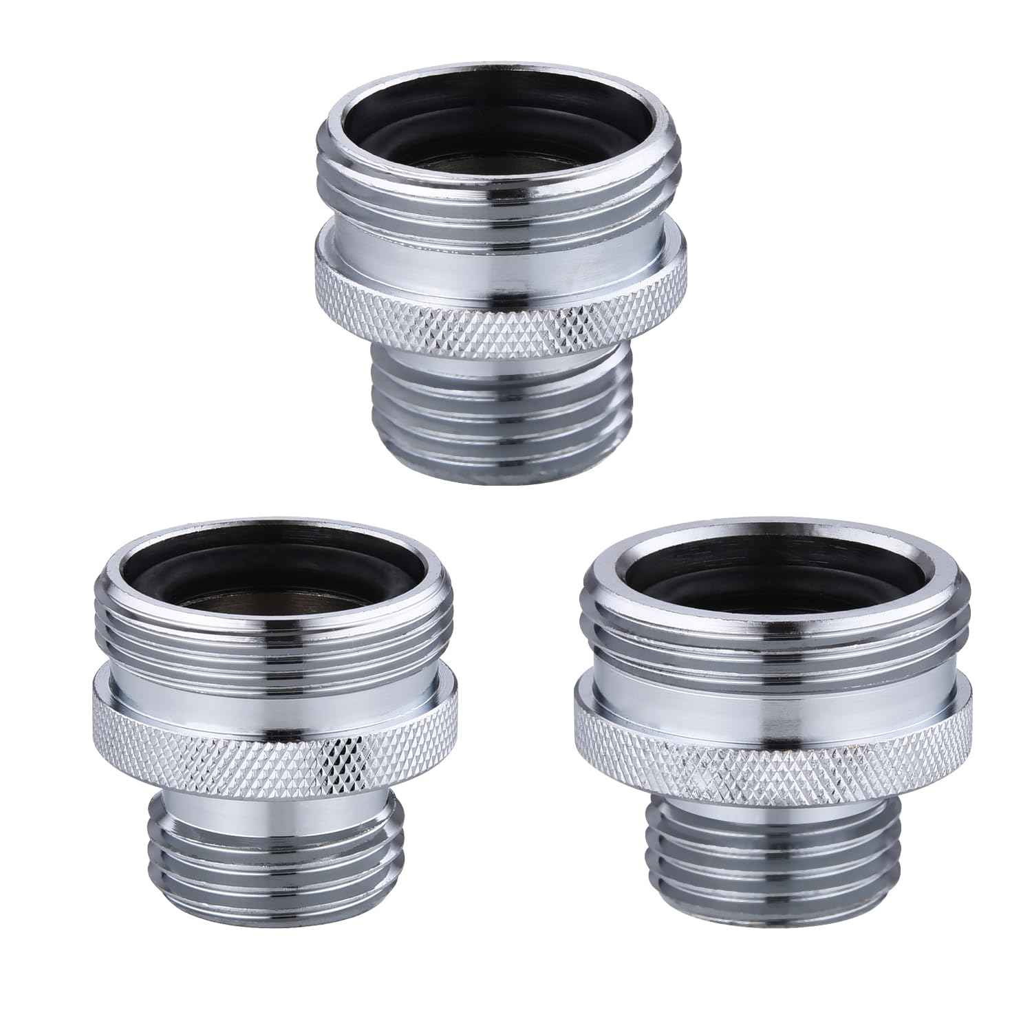 The LUOFANT ball-end shower arm adapter converts the old shower head to a 1/2-inch standard shower head thread. Three models are provided, but they are not universal.