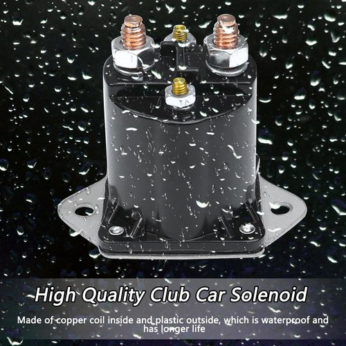 HNeekyr 12V Golf Cart Solenoid, Compatible with Club Car DS & Precedent Gas Solenoid Replace 1013609, 1117, 1012275, 435-154, LPL6003 2 PCS