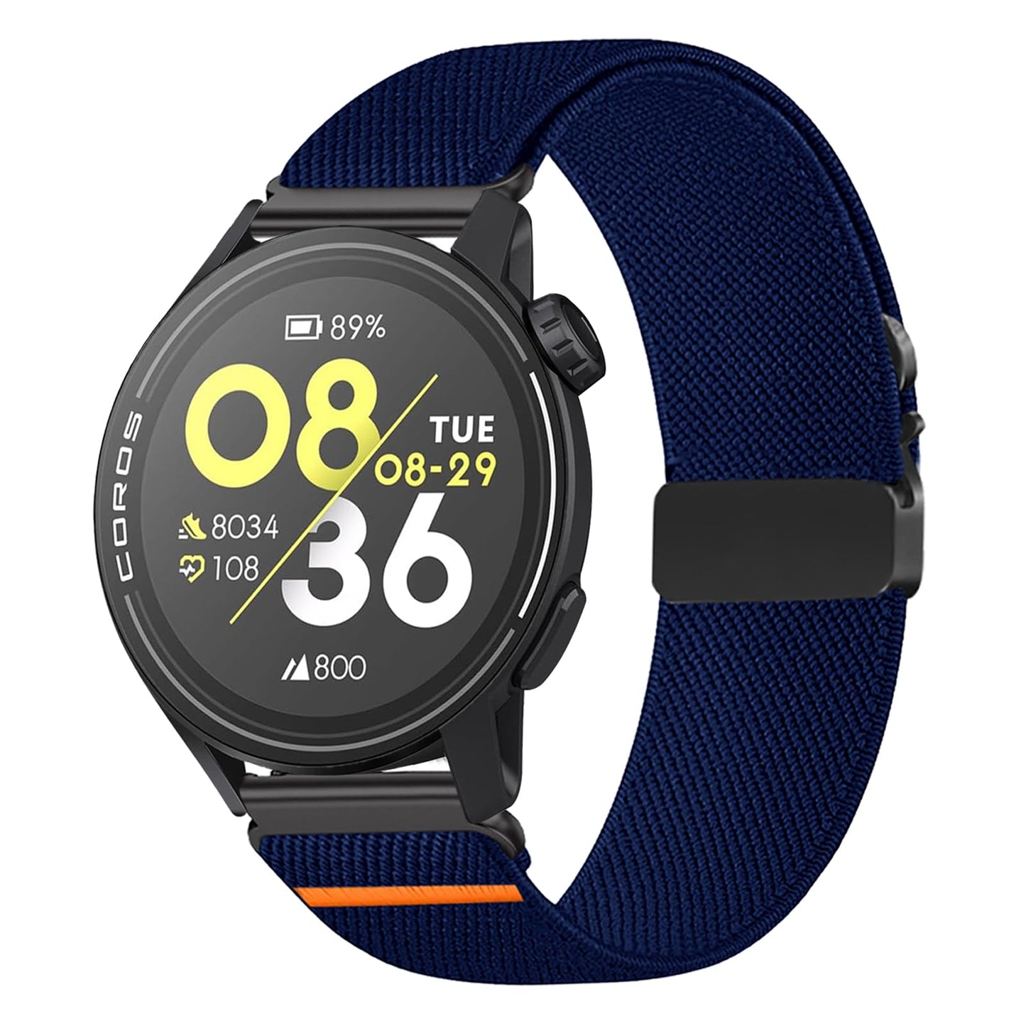 SUGARJAR Nylon Bands 22mm Compatible with COROS PACE 3/APEX 4 42mm/APEX Pro/APEX 2 Pro/APEX 46mm/PACE Pro Adjustable Sport Replacement Straps for Women Men