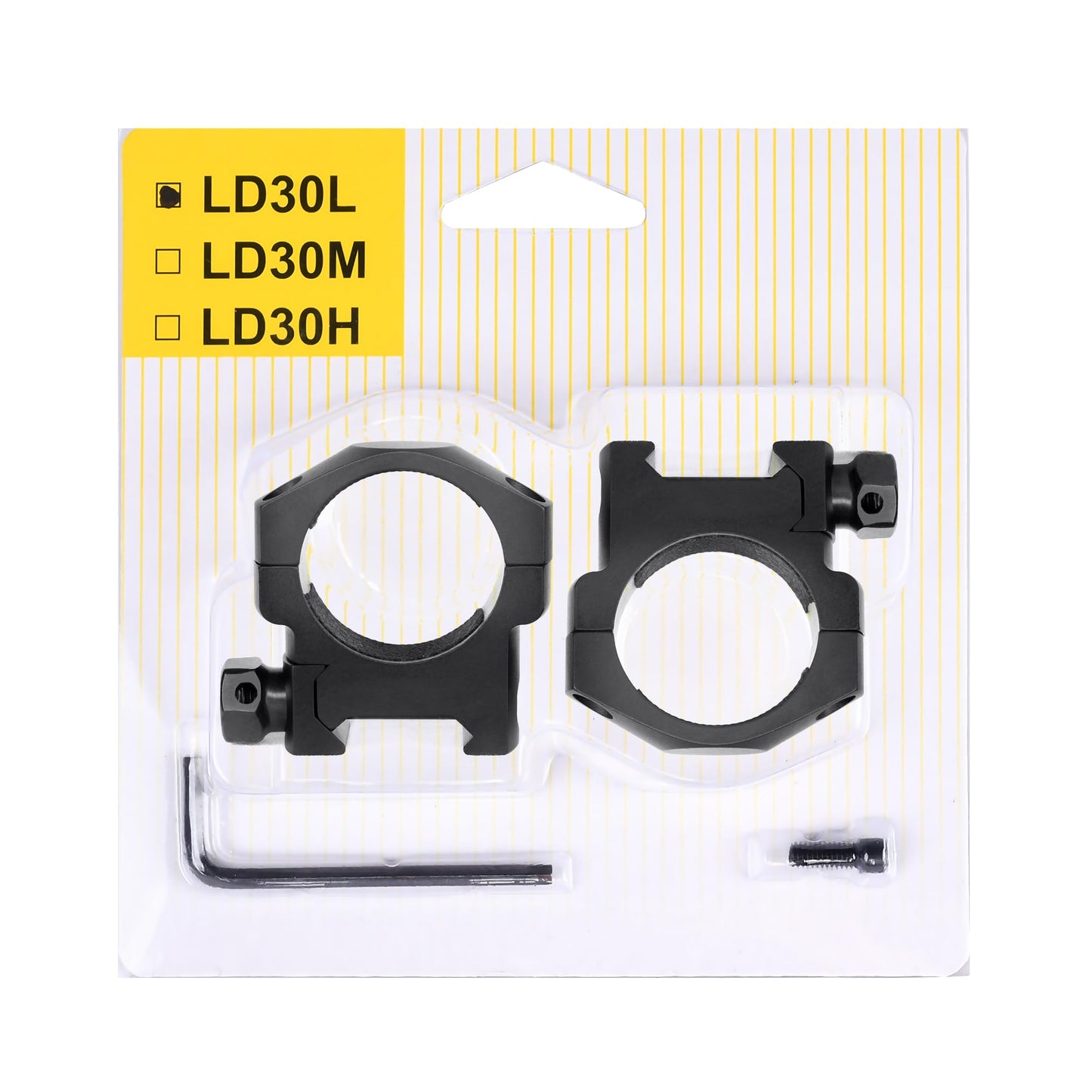 TPO 30mm Picatinny Scope Mount 30mm Scope Rings for Picatinny Rail LD Series (Low Profile) LD30L