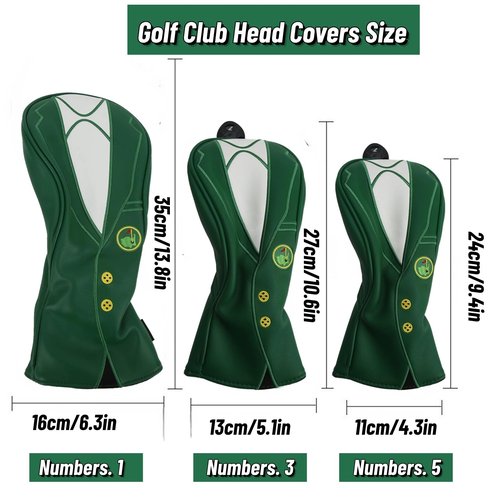 VGEBY Covers Soft Covers Elastic Neckline Headcovers Sunscreen Covers(No. 1 Wood Pole Cover)