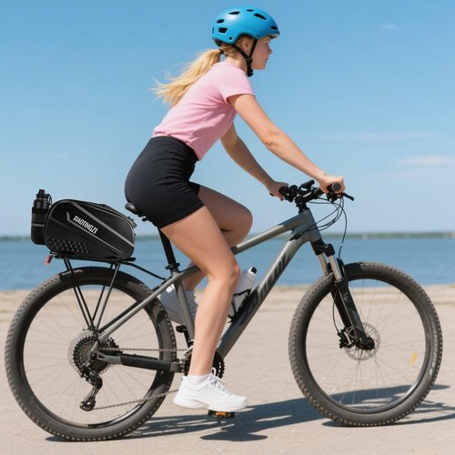 XIAOTINGZI Hard Shell Bike Bag - 9.5L Waterproof Bicycle Back Seat Bag, Universal Rack Mount Trunk for Bicycle & Ebike, Adjustable Straps, Zippered Pocket - Black