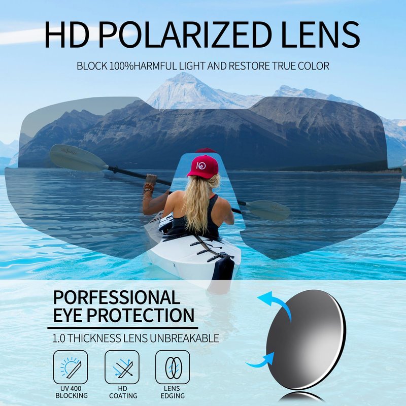 OULAIQI Polarized Sports Baseball Sunglasses, TR90 Lightweight Material, UV400 Unisex Cycling Glasses For Youth and Adults (WhitePink)