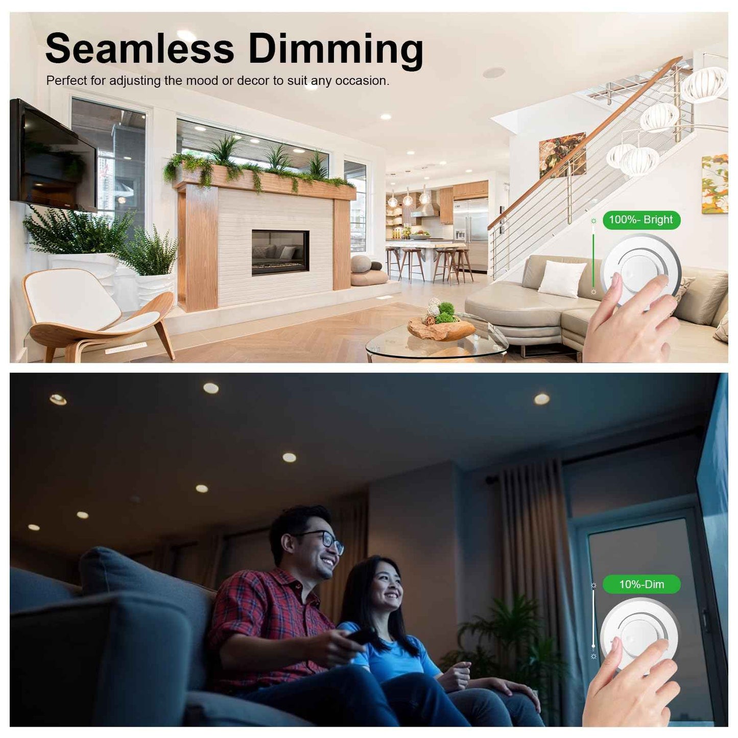 faryeson Dimmable GU10 LED Light Bulbs - 5W Energy-Efficient, 700 Lumens Soft White (3000K), 110° Flood Beam, Ideal Replacement for Halogen Bulb in Recessed & Track Lighting, 6-Pack