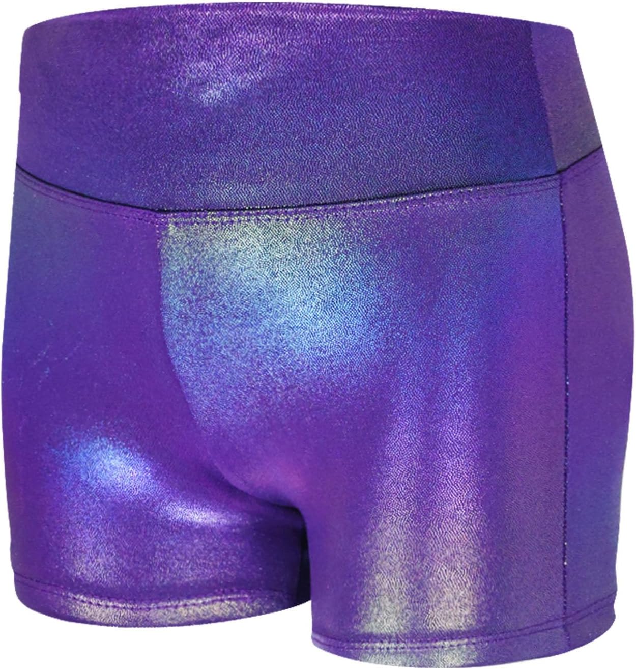 Skiennix Gymnastics Leotards for Girls - Sparkly Tumbling Bodysuits with Shorts | Sleeveless Activewear