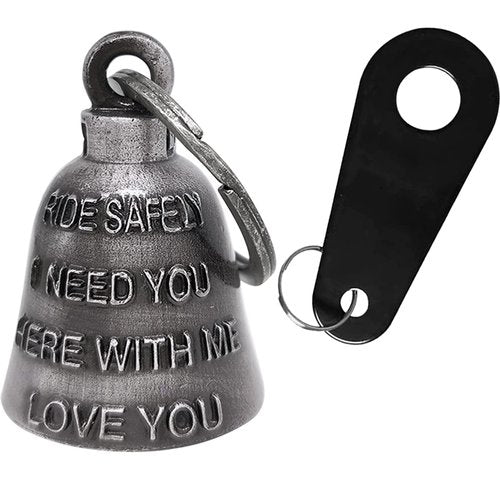 Dream Apparel Motorcycle Bell Guardian Angel Drive Away Gremlin, Biker Bell for Men Women Rider Riding with Hanger, Good Luck Gift Accessories