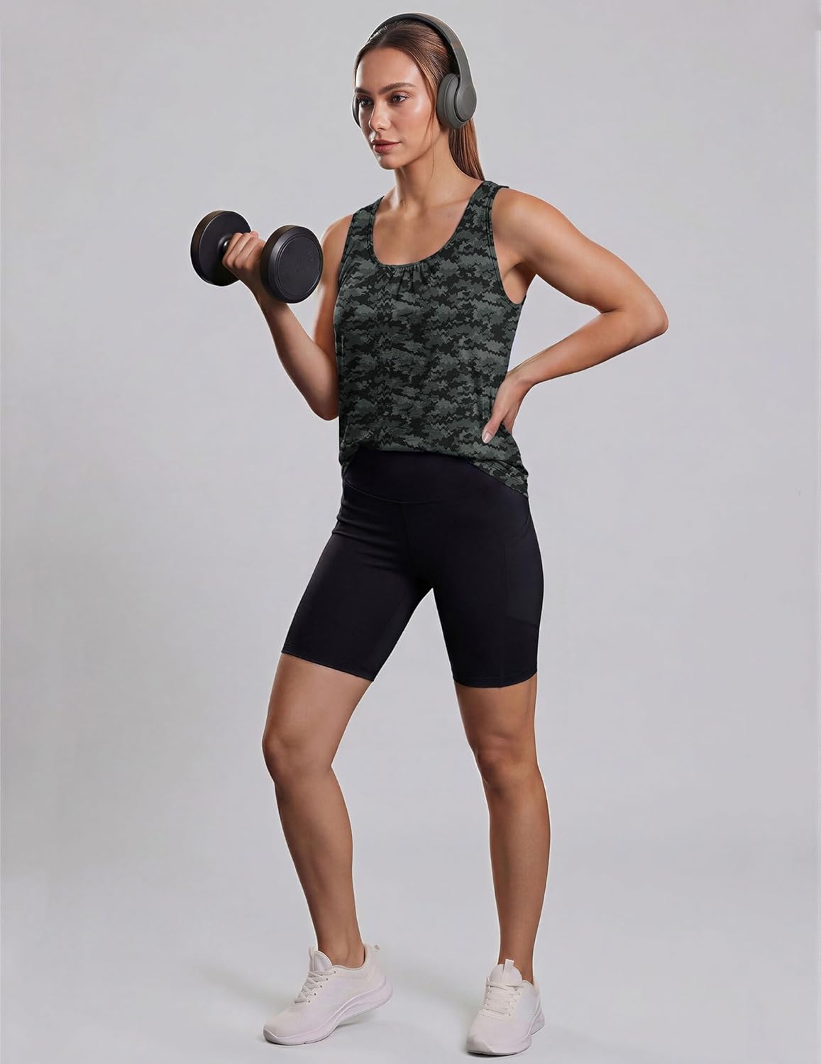 PINSPARK Workout Tank Tops - Lightweight Sleeveless Racerback Yoga & Gym Shirts | Sizes S-3XL