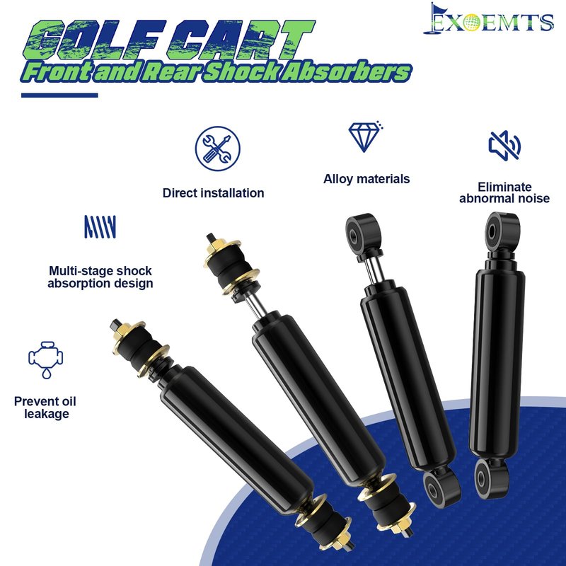 Club Car Shocks, Golf Cart Front Rear Shocks for Club Car DS 1988-up, Precedent 2004-up Gas & Electric Models, Golf Cart Shocks Absorbers, Replaces OEM #1014235 1015813 1010991 1014236, 4PCS