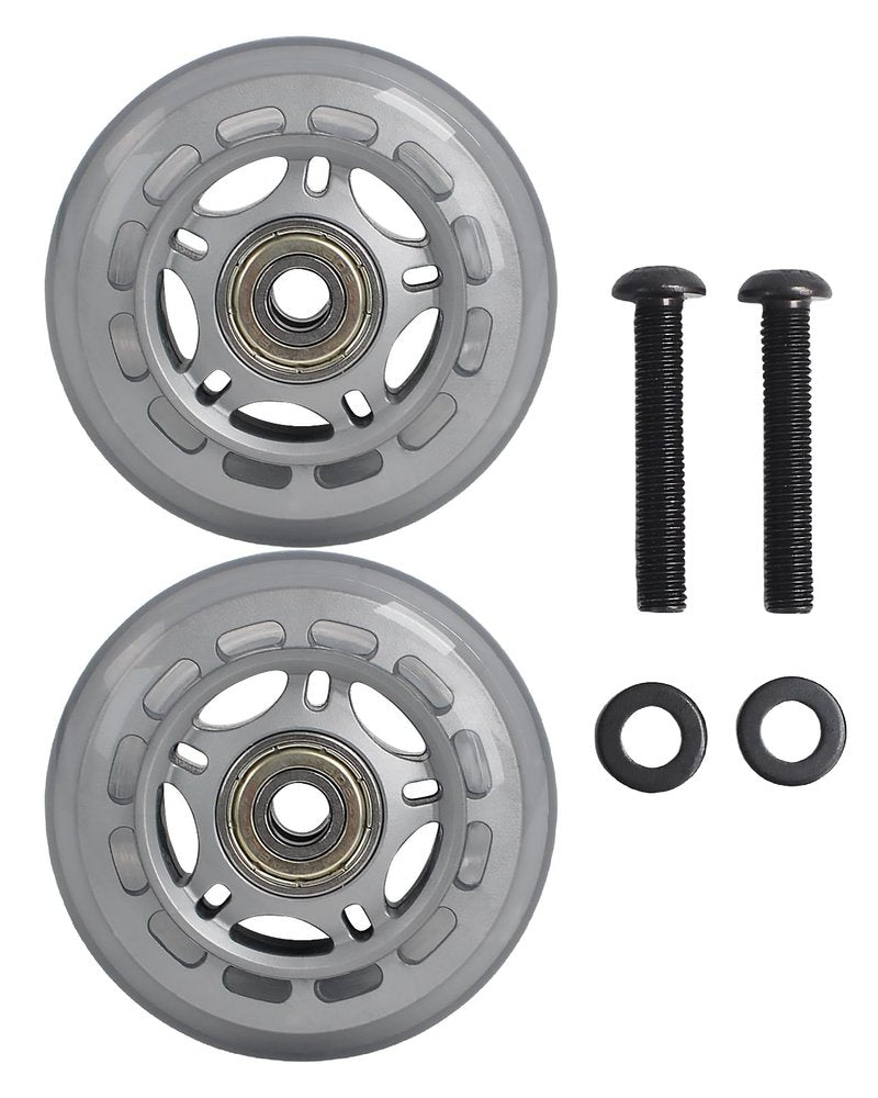 Replacement Front Wheels Compatible with Peloton Bike – 2.72 Inch Exercise Bike Transport Caster Kit, Mobility Replacement Wheels for Home Gym or Apartment Use