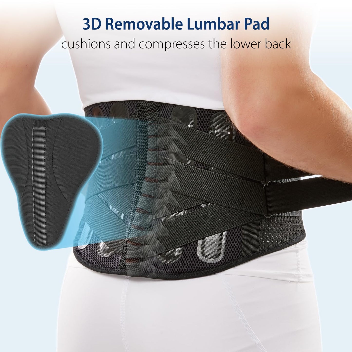 Comforband Double-Cross Comfort Back Support - Premium Back Brace for Lower Back Pain, Muscle Spasm, Strains, Arthritis, Sciatica, Injury Recovery, Rehabilitation (X-Large)