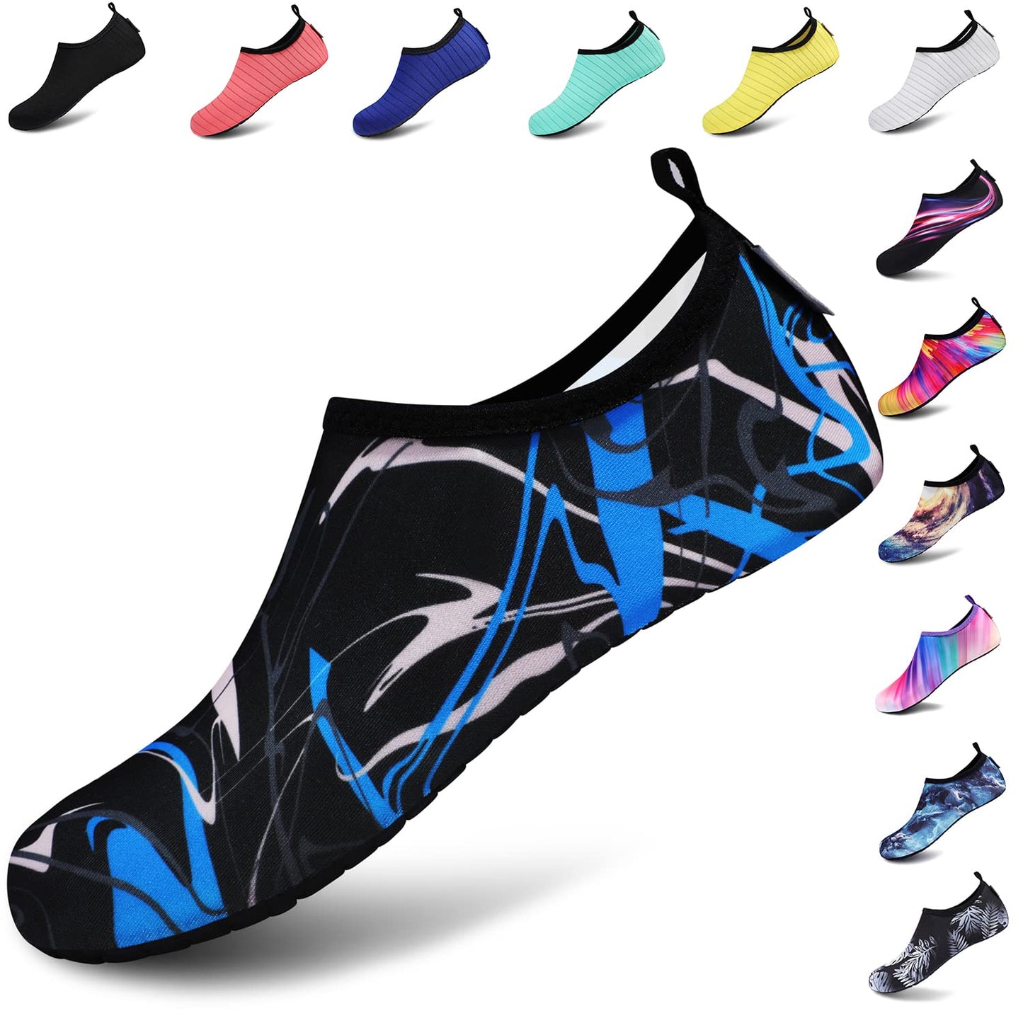 VIFUUR Water Sports Unisex Shoes Graffiti Blue - 11-12 W US / 9.5-10.5 M US (42-43)