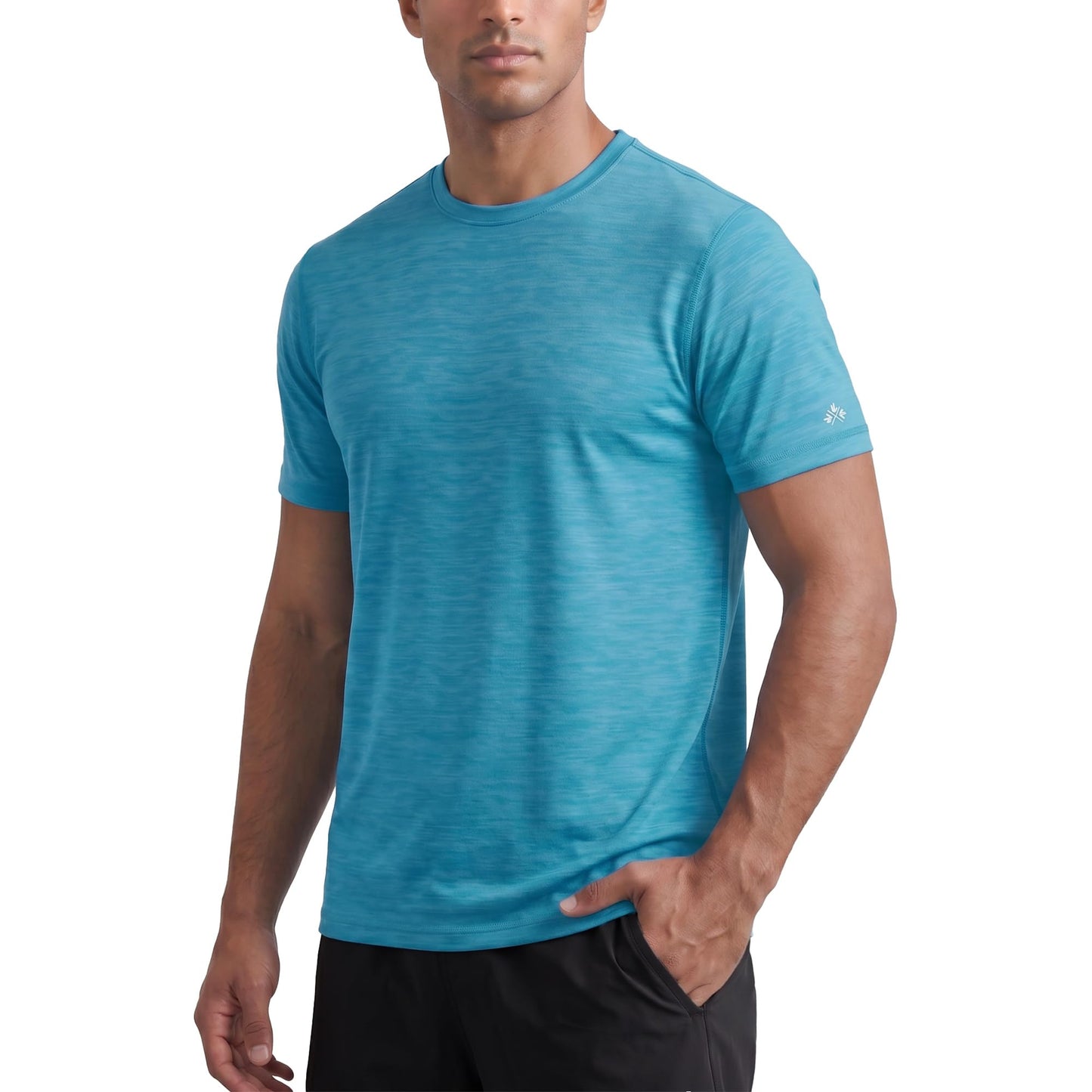 Zengjo Mens Athletic Shirts Quick Dry Moisture Wicking Gym Workout T-Shirt