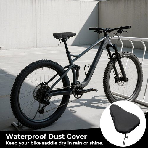 2 Pcs Bike Seat Cover Waterproof Bike Seat New Bicycle Seats Cushion Waterproof UV Protection Bike-Seats Sun & Dust Protector Bicycle Seats Rain Cover with Drawstring for Men & Women