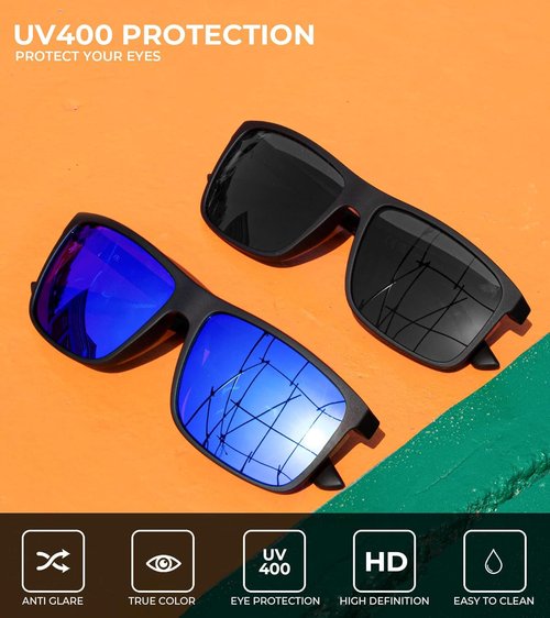 KALIYADI Polarized Sunglasses - UV Protection for Men & Women | Perfect for Driving, Fishing & Golf (3 Pack)