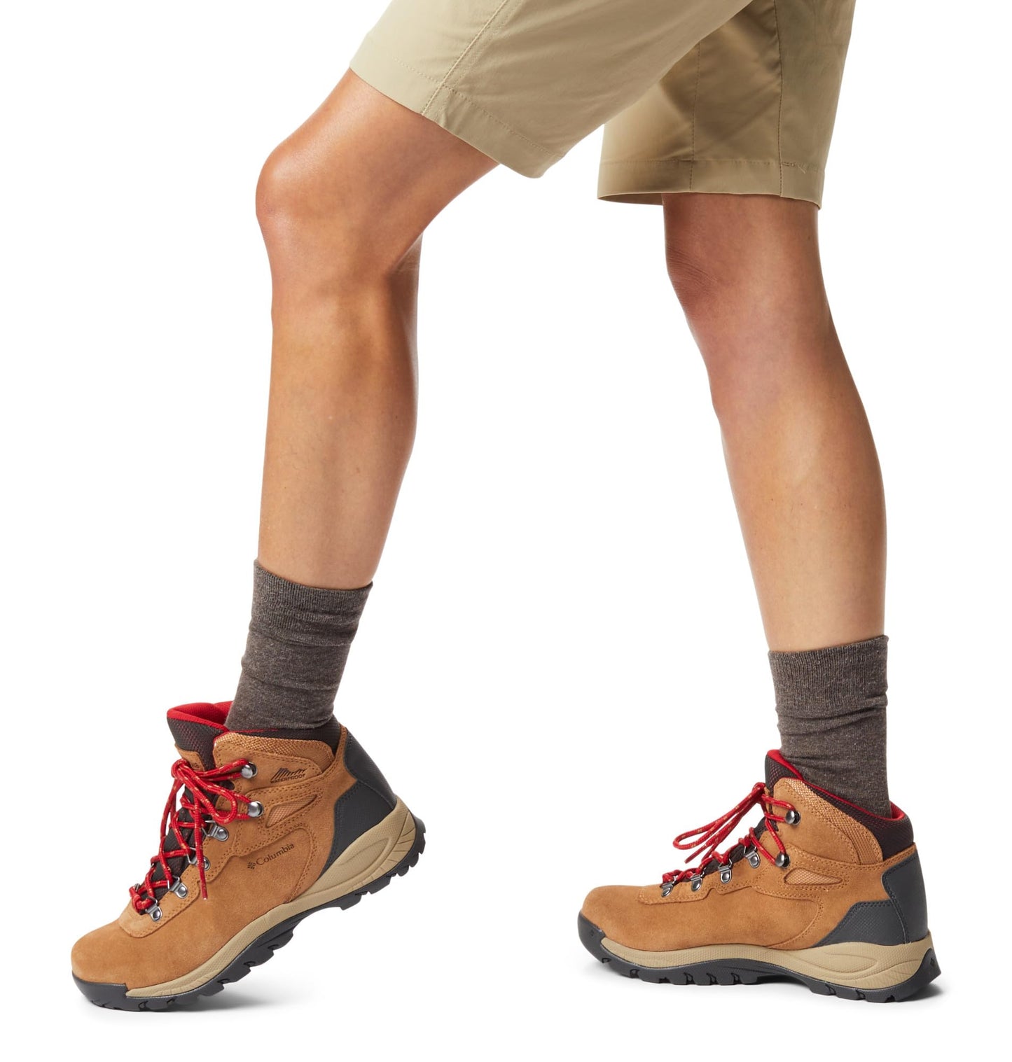 Columbia Women's Newton Ridge Plus Waterproof Amped, 2024 Elk/Mountain Red, 5.5