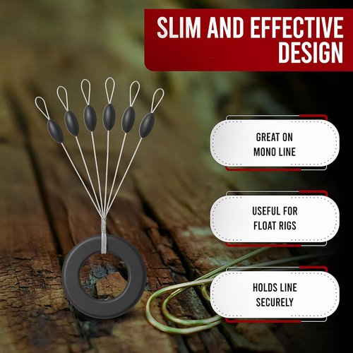Bobber Stops - Essential Fishing Line Accessories for Improved Casting | Durable and Easy to Use