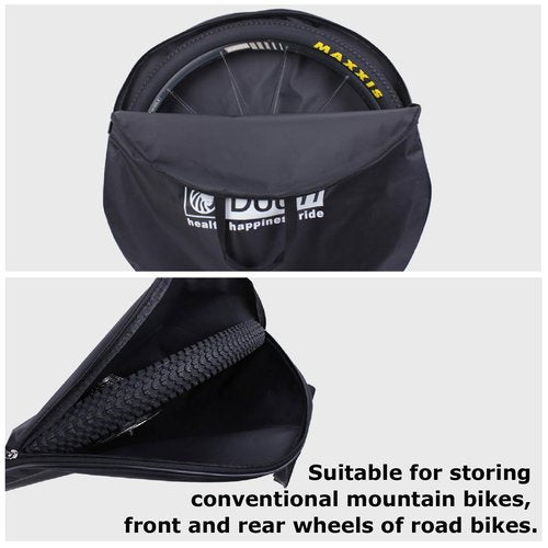 YAPJEB Bike Wheel Bag Wheelset Carrying Bag 26 27.5 29 inch MTB Mountain Bike, Road Bike Wheel Travel Case(29")