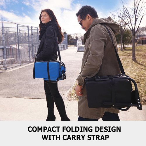 Behairity Portable Stadium Seat - Wide Padded Bleacher Chair with Back Support | Comfortable Folding Design for Sports Events