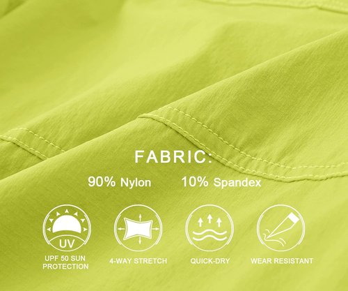 BASUDAM Men's Cargo Hiking Shorts - Lightweight Quick-Dry Design with 6 Pockets for Camping & Travel