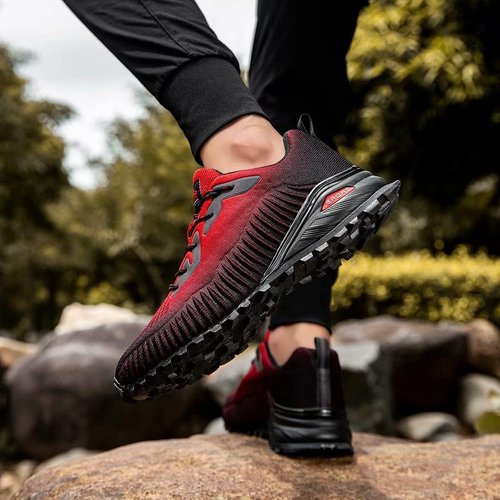 Kricely Men's Trail Running Shoes - Versatile Hiking Sneakers for Outdoor Activities | Comfortable Fit