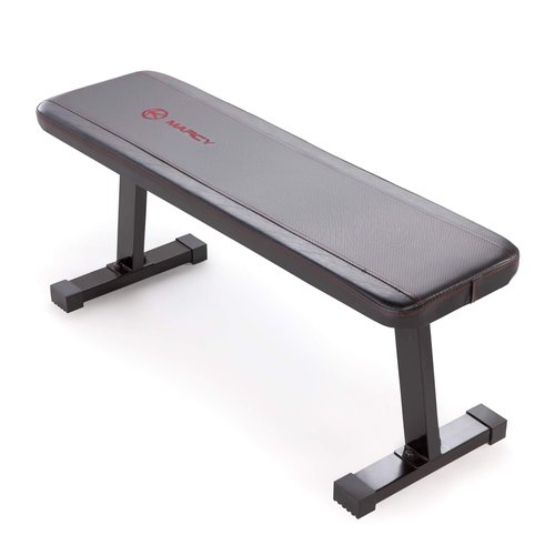 Marcy Flat Utility 600 lbs Capacity Weight Bench for Weight Training and Ab Exercises SB-315 , Black