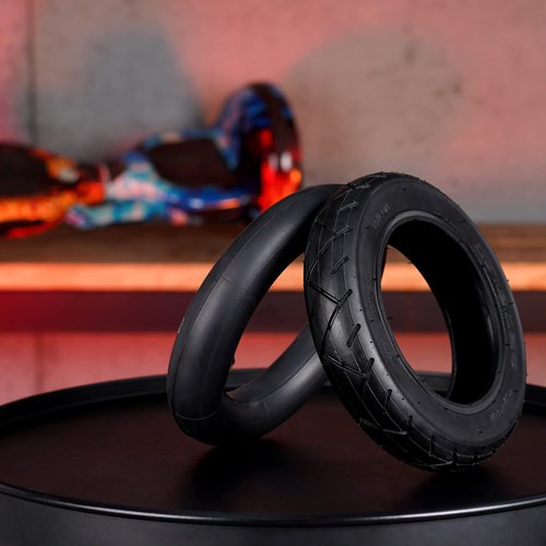 10x2.125 Tire and Inner Tube with 45° Valve Stem Compatible with Self Balancing Scooter, Smart Electric Bike, Bicycle, Tricycle, Stroller Replacement Wheels for 10-inch Tires with 6-inch Rims