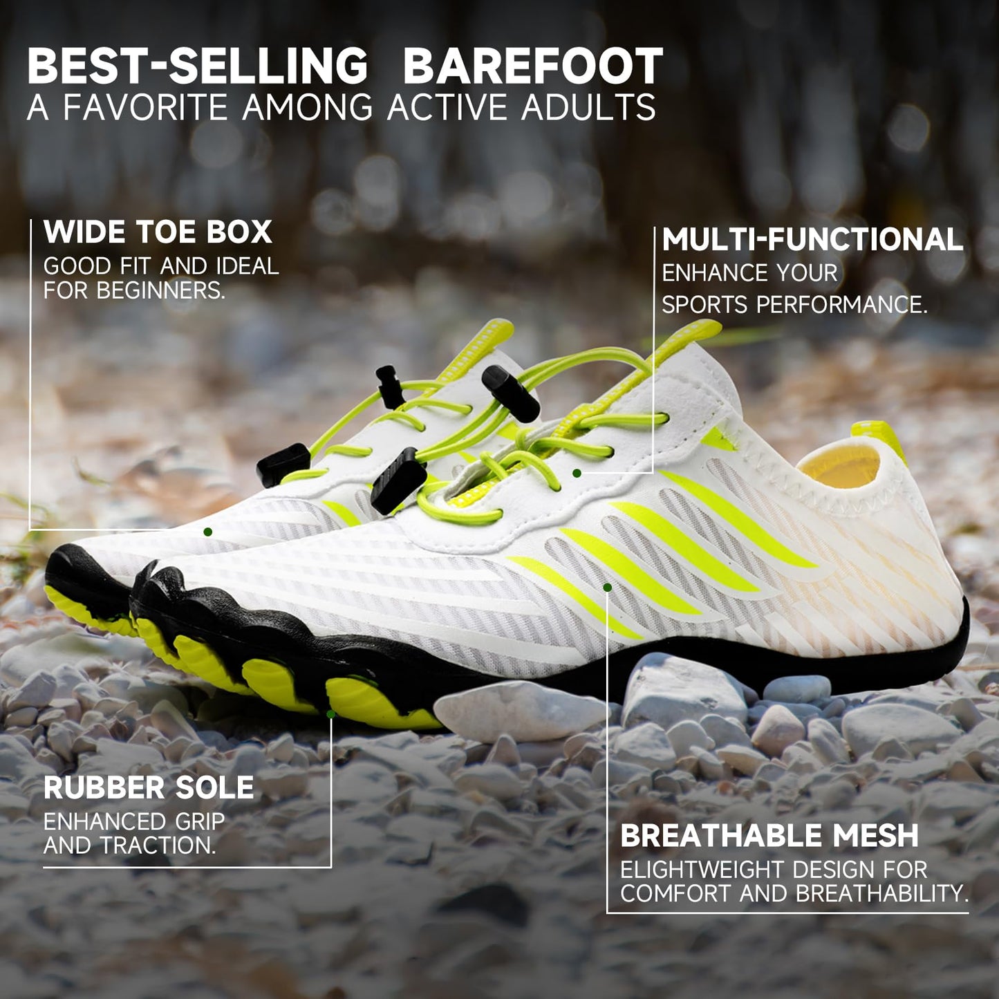 Hiking Barefoot Shoes for Womens Mens, 2026 New Comfortable Healthy&Non-Slip Barefoot Vitality Shoes Women's Minimalist Athletic Footwear, Wide Toe Box Water Shoe for Women Men,Hiking Walking Daily Wear