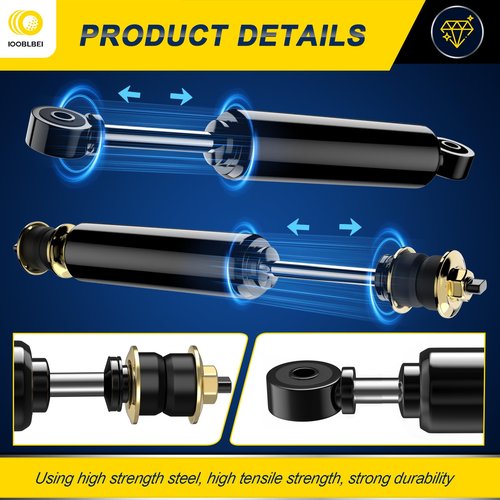 Club Car Shocks, Golf Cart Front and Rear Shock Absorbers for Club Car DS 1988-UP, Precedent 2004-UP, Golf Cart Shocks Replacement# 1014235, 1014236, 1015813 1010991, 4PCS