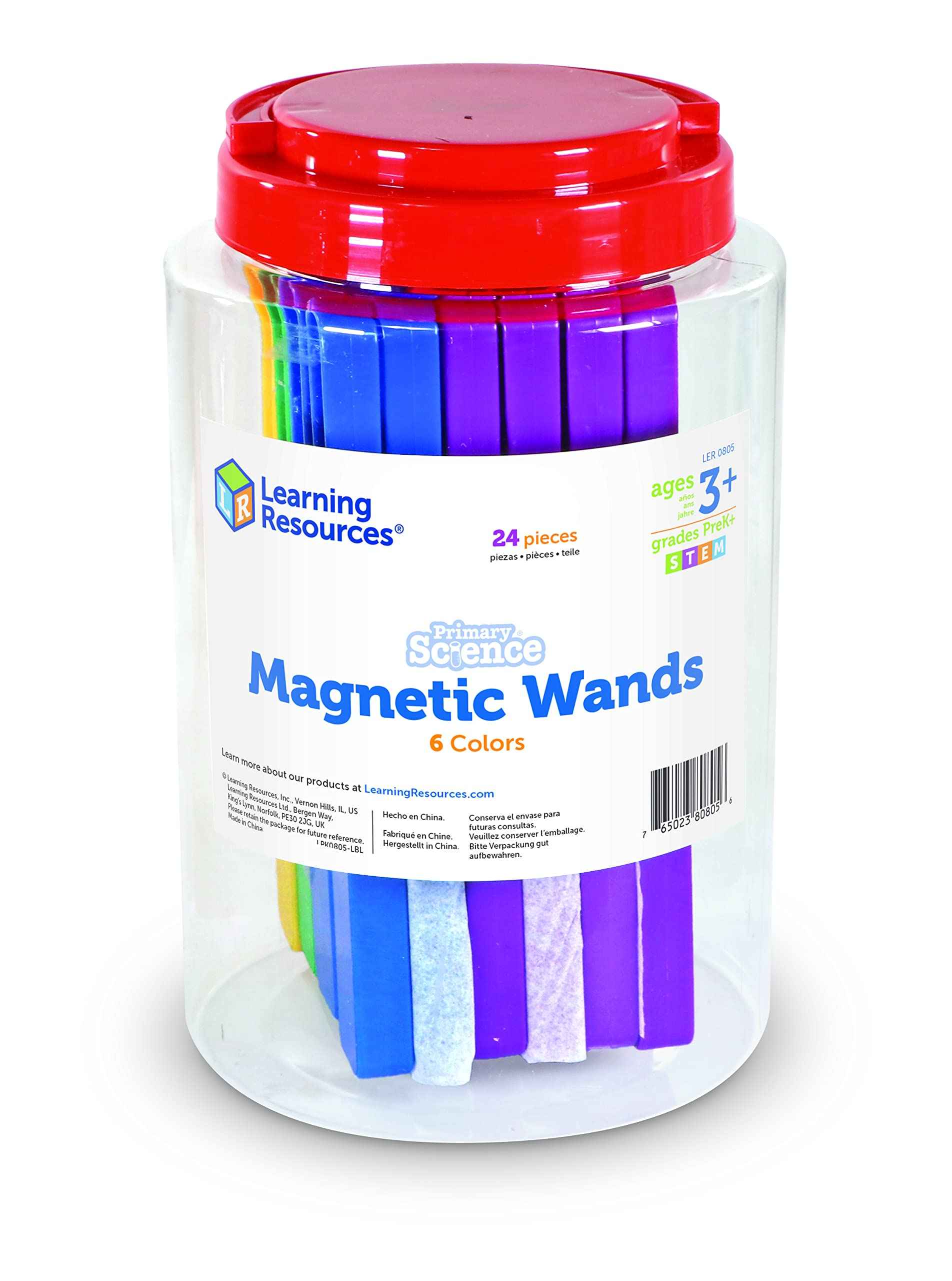 Learning Resources Magnetic Wands, Set of 24, Ages 5+, Science Exploration, Observation Skills,Back to School Supplies,Teacher Supplies