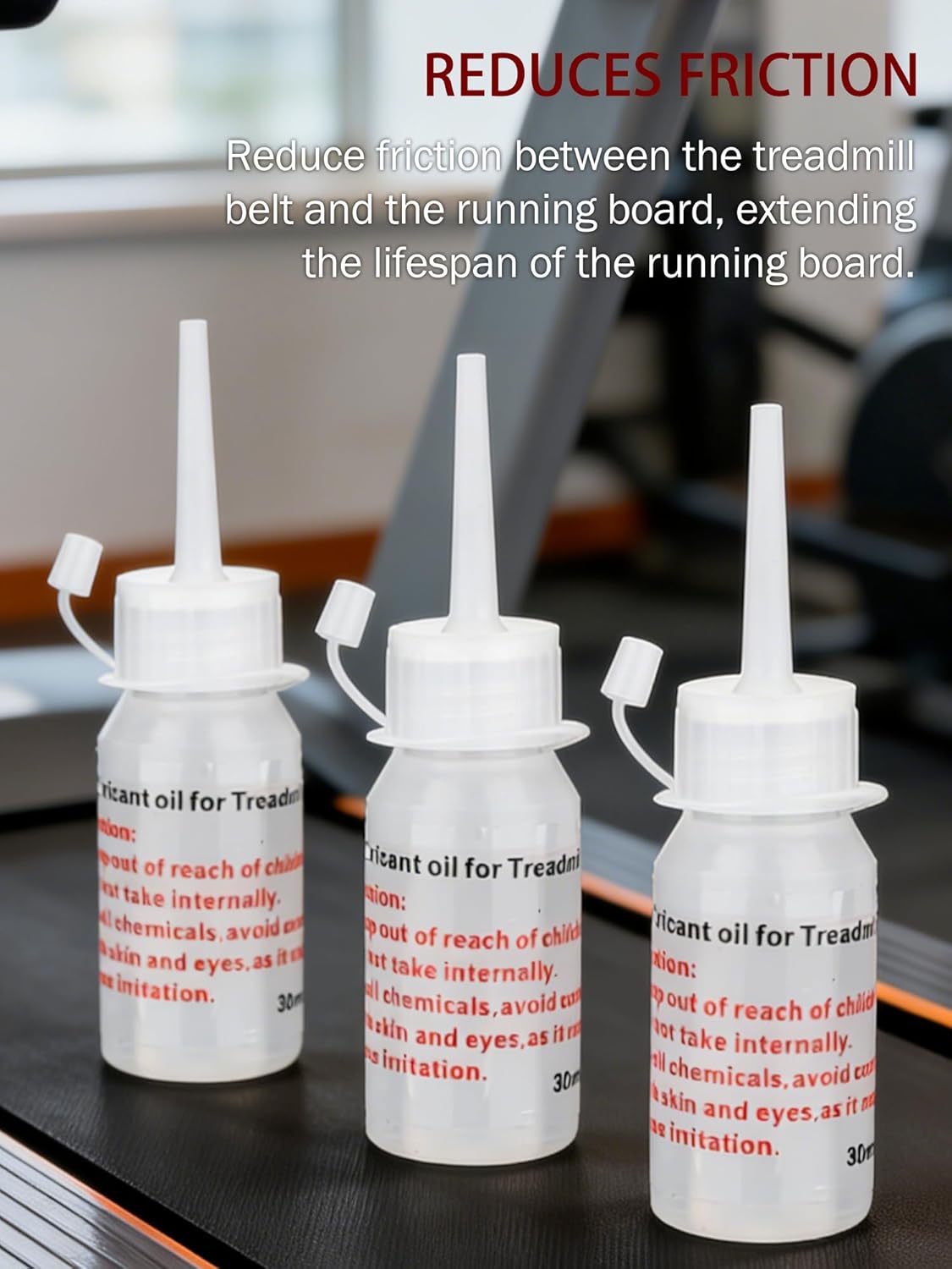 Skiennix Silicone Treadmill Belt Lubricant - 3 x 30ml for Smooth Home Walking Pad & Desk Treadmills