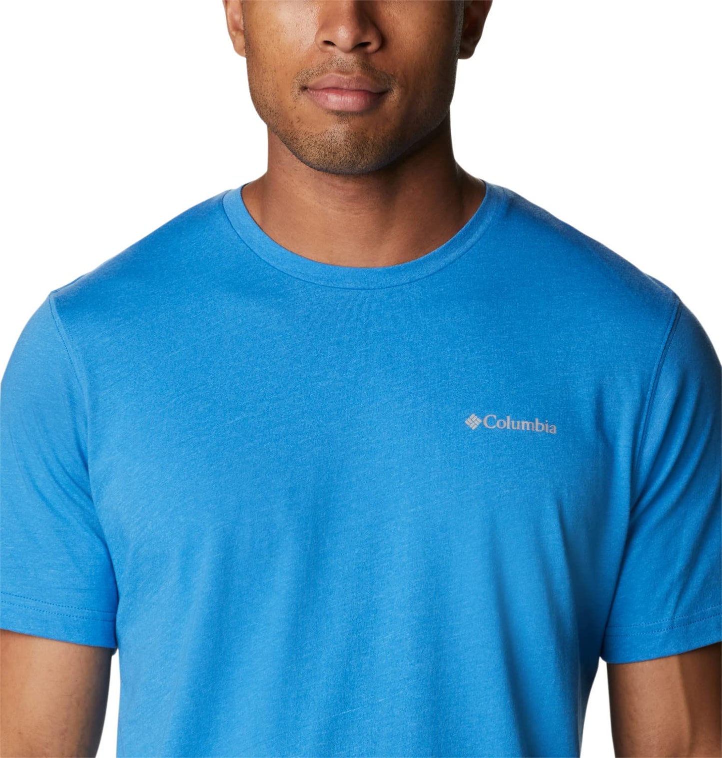 Columbia Men's Thistletown Hills Short Sleeve, Bright Indigo Heather, 6X Big