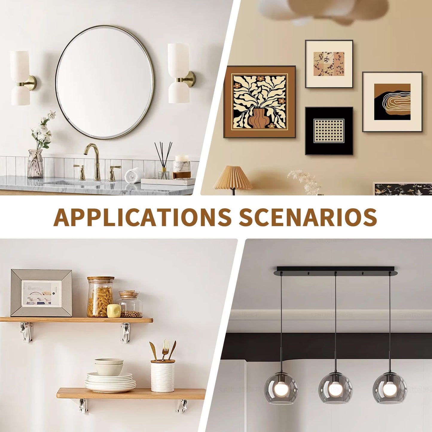 65 Set Drywall Self Drilling Anchors with Screws, Heavy Duty Wall Fasteners for Hanging for Brick, Stucco, Wood, No Drill Needed,0.47"x1.57"