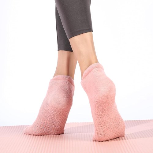 Loudashuaiqi Grip Pilates Socks - Non-Slip Athletic Yoga Socks for Women | Ideal for Barre & Hospital Workouts